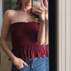 Maroon Tube Top